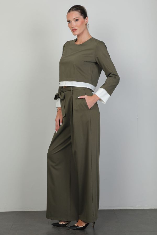 Picture of Mira Mia K254002 KHAKI Women Suit