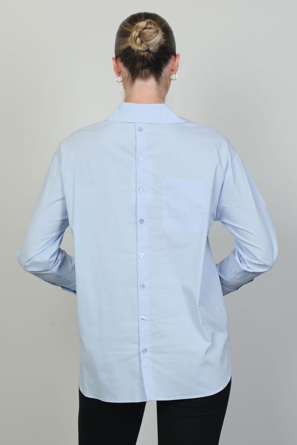 Picture of ROXELAN RB2751 LIGHT BLUE Women Blouse