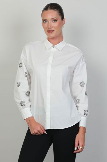 Picture of ROXELAN RB2623 ECRU Women Blouse