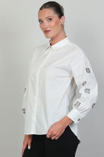 Picture of ROXELAN RB2623 ECRU Women Blouse