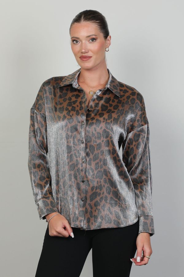 Picture of ROXELAN RB2710 BROWN Women Blouse