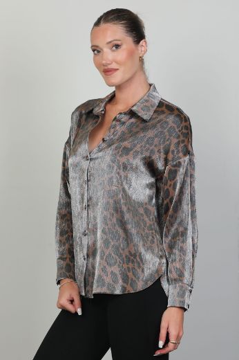 Picture of ROXELAN RB2710 BROWN Women Blouse