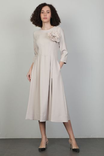 Picture of Mira Mia K256000 BEIGE Women Dress