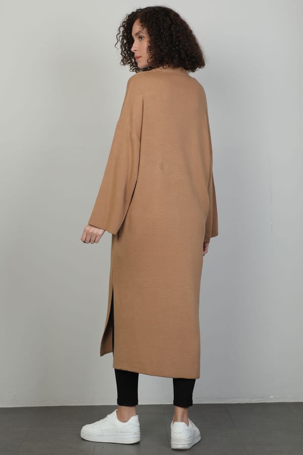 Picture of Butella 18127 BROWN WOMANS CARDIGAN