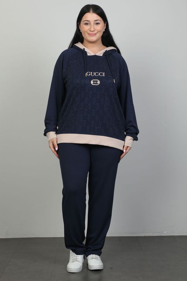 Picture of Candy Angels E917xl NAVY BLUE Plus Size Women Suit