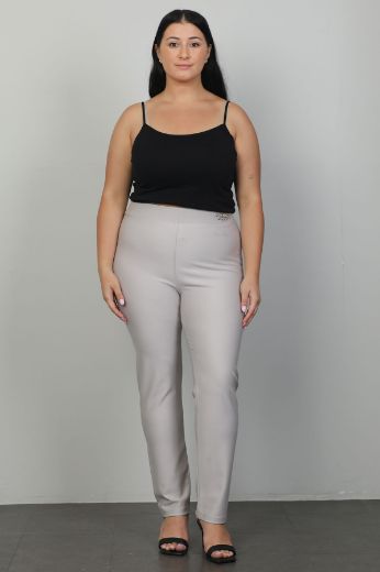 Picture of Extenzi 1259xl BEIGE Plus Size Women Pants 