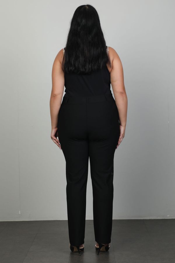 Picture of Extenzi 1285xl BLACK Plus Size Women Pants 