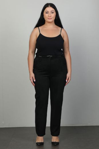 Picture of Extenzi 1452xl BLACK Plus Size Women Pants 