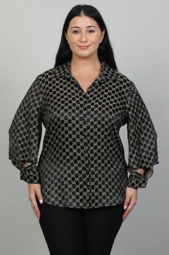 Picture of Aras 11772xl ANTHRACITE Plus Size Women Blouse 