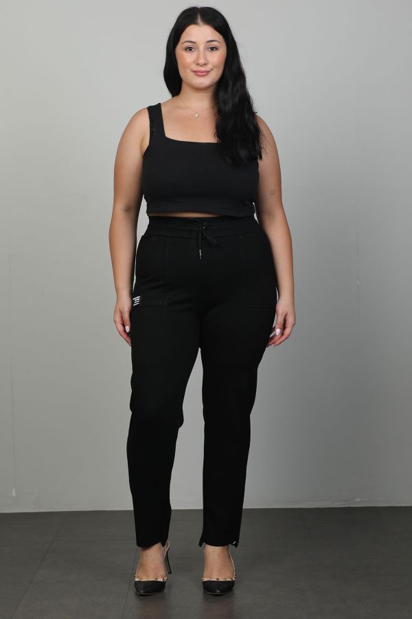 Picture of Extenzi 1362xl BLACK Plus Size Women Pants 