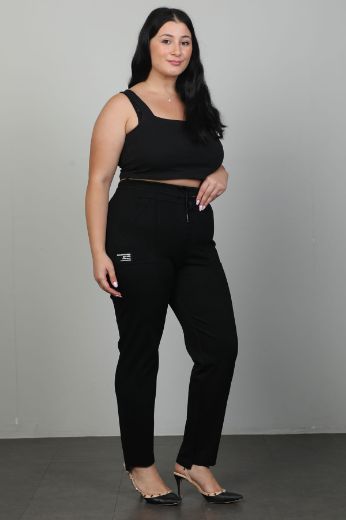 Picture of Extenzi 1362xl BLACK Plus Size Women Pants 