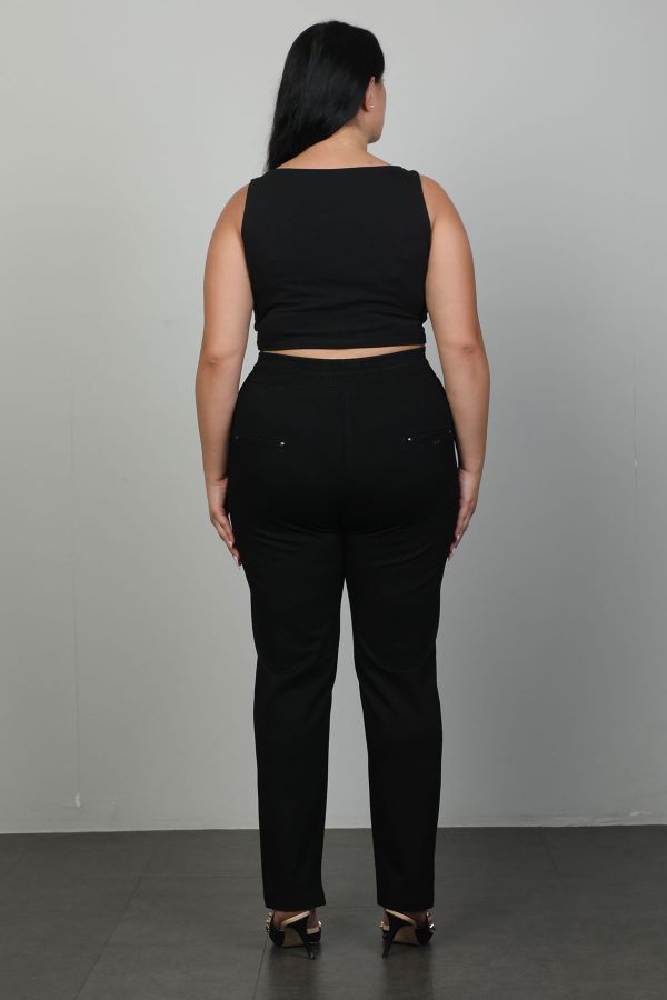 Picture of Extenzi 1362xl BLACK Plus Size Women Pants 