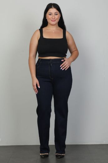 Picture of Extenzi 1388xl NAVY BLUE Plus Size Women Pants 