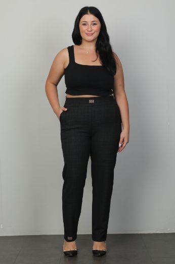 Picture of Extenzi 1383xl BLACK Plus Size Women Pants 