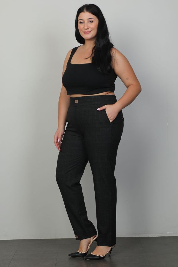 Picture of Extenzi 1383xl BLACK Plus Size Women Pants 