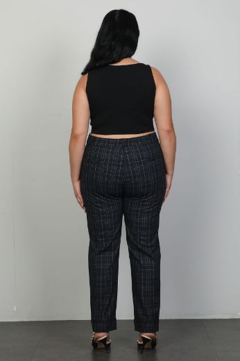 Picture of Extenzi 1374xl NAVY BLUE Plus Size Women Pants 