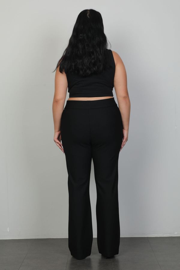 Picture of Extenzi 1382xl BLACK Plus Size Women Pants 