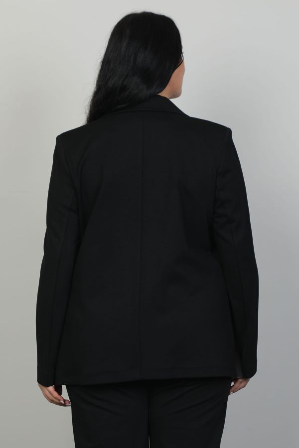 Picture of Pizara Line 7374xl BLACK Plus Size Women Jacket 