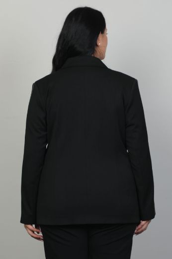 Picture of Pizara Line 78040xl BLACK Plus Size Women Jacket 