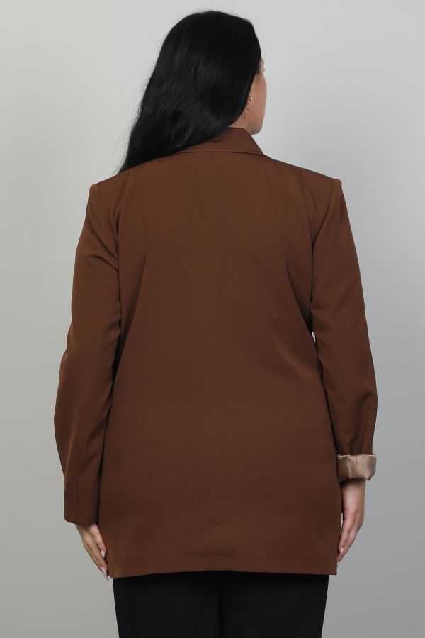 Picture of Pizara Line 78200xl BROWN Plus Size Women Jacket 