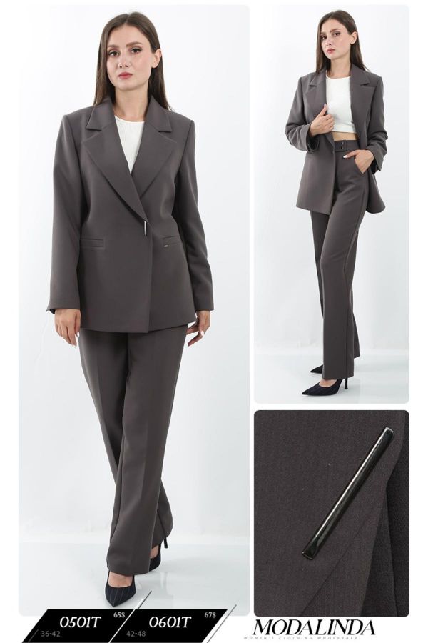 Picture of Modalinda 0501T GREY Women Suit