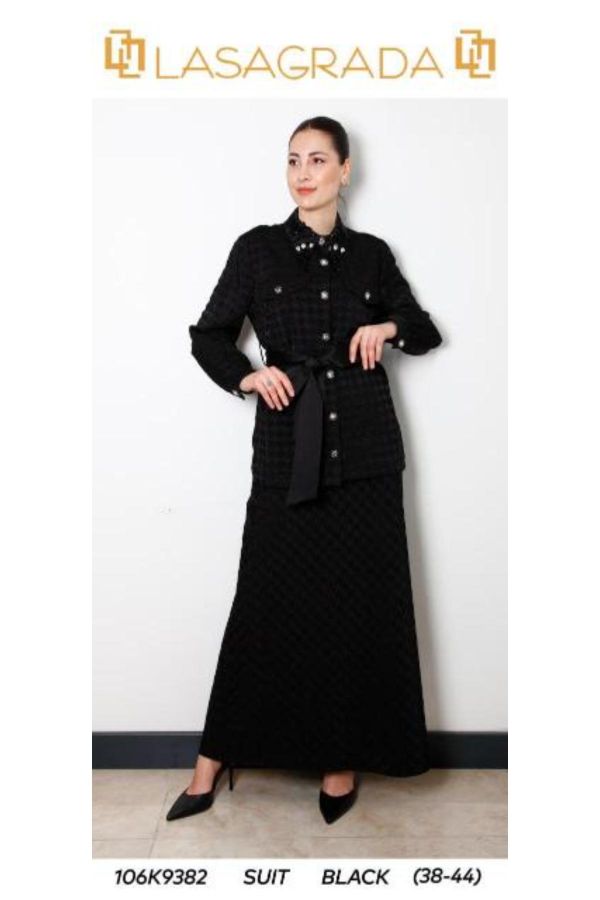 Picture of Lasagrada 106K9382 BLACK Women Suit