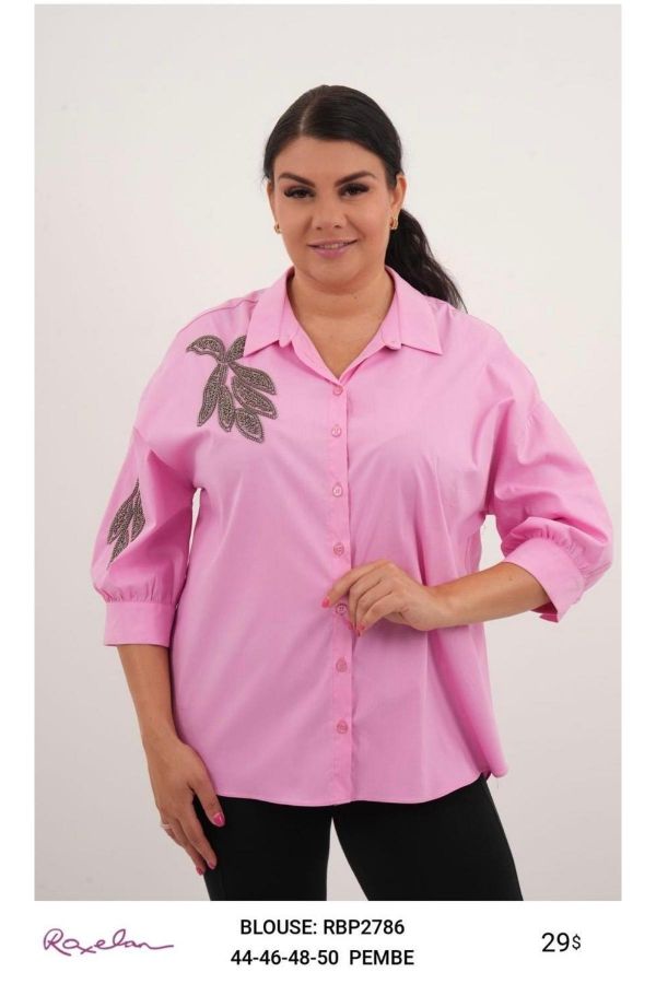 Picture of ROXELAN RBP2786 PINK Women Blouse