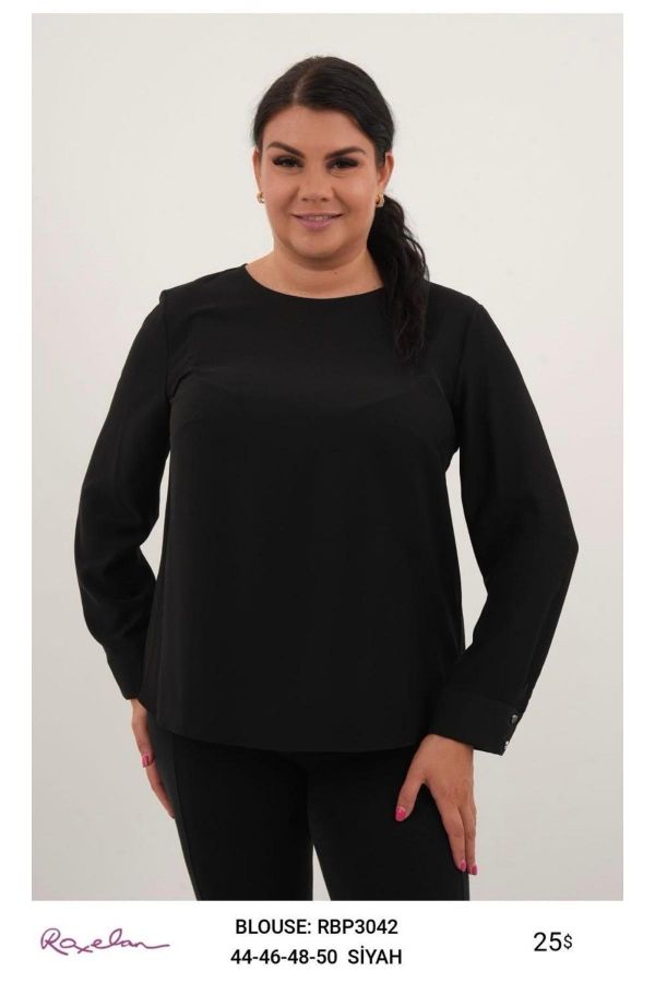 Picture of ROXELAN RBP3042 BLACK Women Blouse