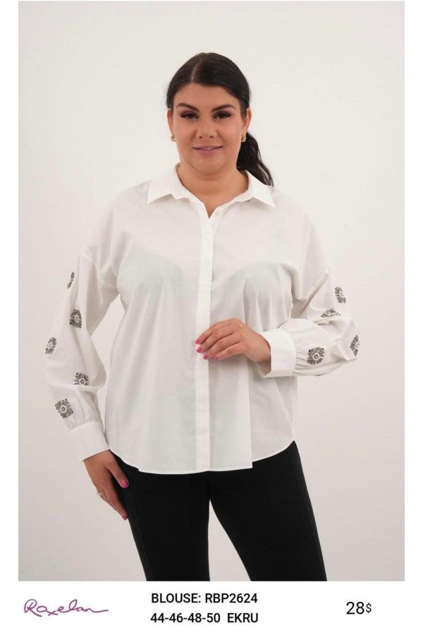 Picture of ROXELAN RBP2624 ECRU Women Blouse