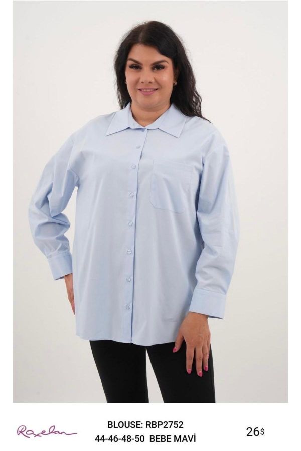 Picture of ROXELAN RBP2752 BLUE Women Blouse