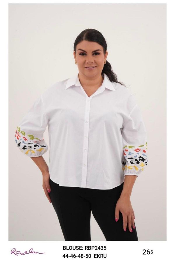 Picture of ROXELAN RBP2435 ECRU Women Blouse