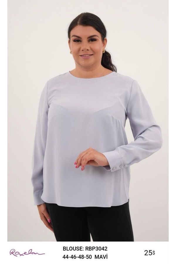 Picture of ROXELAN RBP3042 BLUE Women Blouse