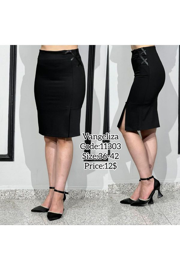 Picture of Vangeliza 11303 BLACK Women Skirt