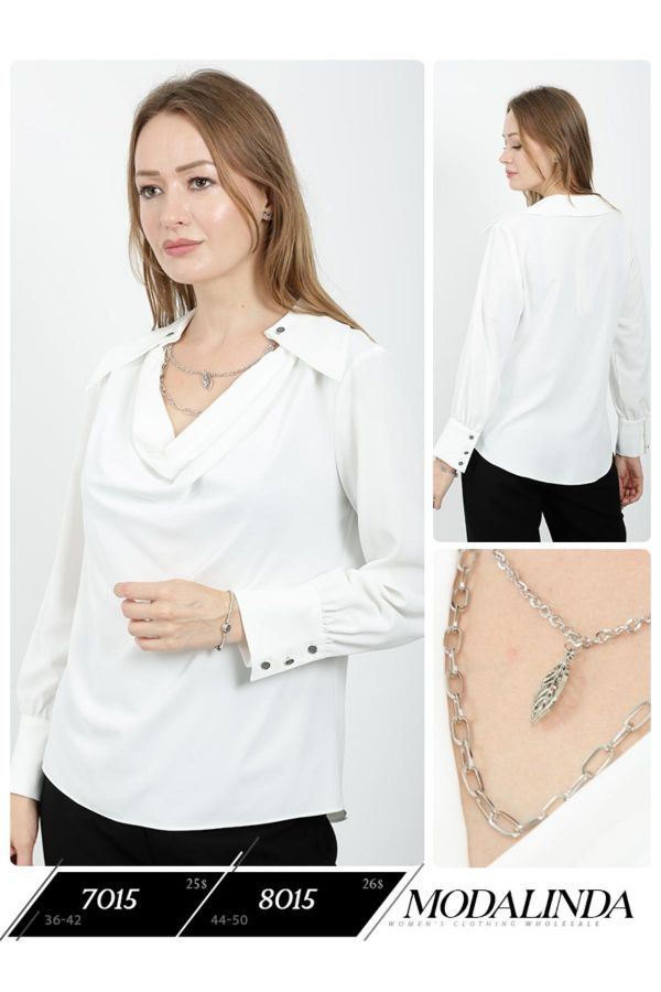 Picture of Modalinda 7015 ECRU Women Blouse