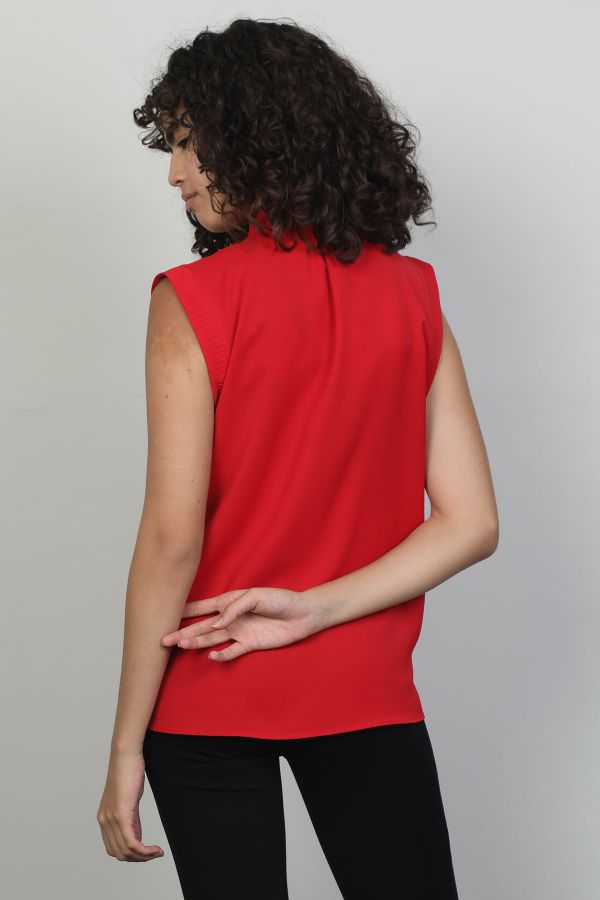 Picture of Of White 22410855 RED Women Blouse