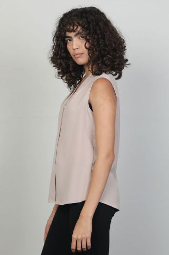 Picture of Of White 2241049 BEIGE Women Blouse