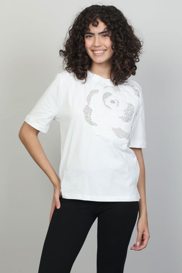 Picture of Of White 2241204 ECRU Women Blouse