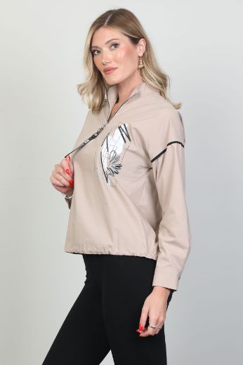 Picture of Aras 11773 BEIGE Women Blouse