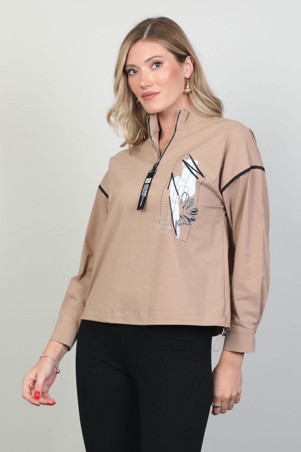 Picture of Aras 11773 LIGHT BROWN Women Blouse