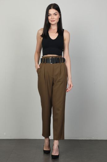 Picture of Bovona 6818 BROWN Women's Trousers