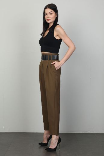 Picture of Bovona 6818 BROWN Women's Trousers