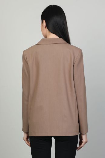 Picture of Bovona 60017 BROWN Women Jacket