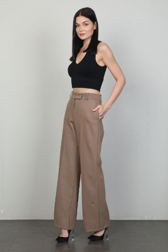 Picture of Bovona 245082 BROWN Women's Trousers