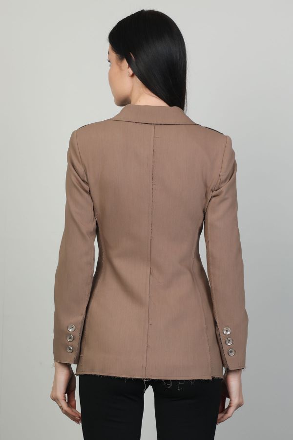 Picture of Bovona 246024 BROWN Women Jacket