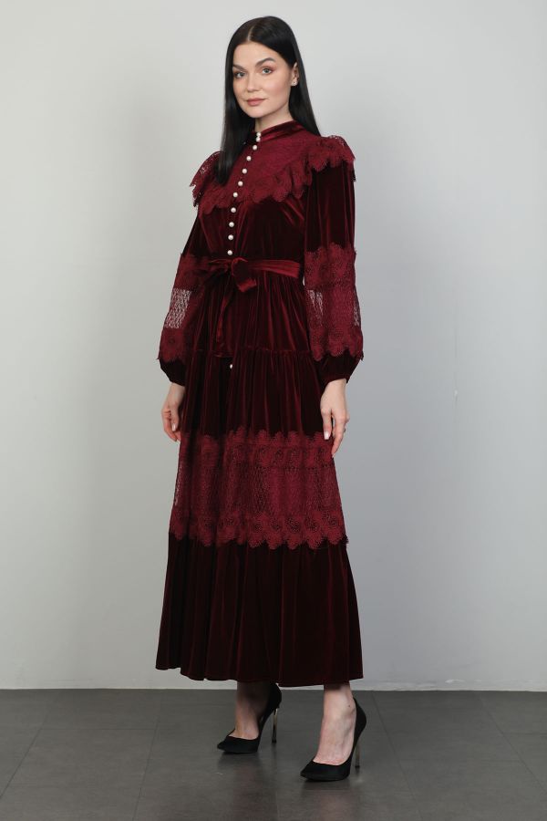 Picture of Echo Time 2516 BURGUNDY Women Dress