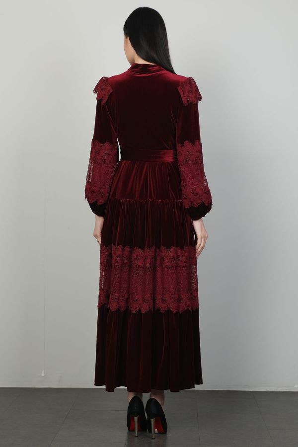 Picture of Echo Time 2516 BURGUNDY Women Dress