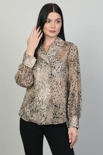 Picture of Miss Tailor 6001 BROWN Women Blouse