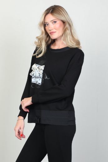 Picture of Seul 53138 BLACK Women Blouse