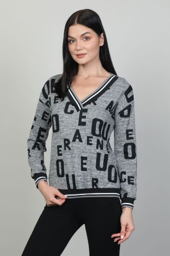 Picture of Seul 52718 GREY WOMANS CARDIGAN