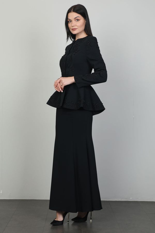 Picture of Nexx 30378 BLACK WOMANS SKIRT SUIT 